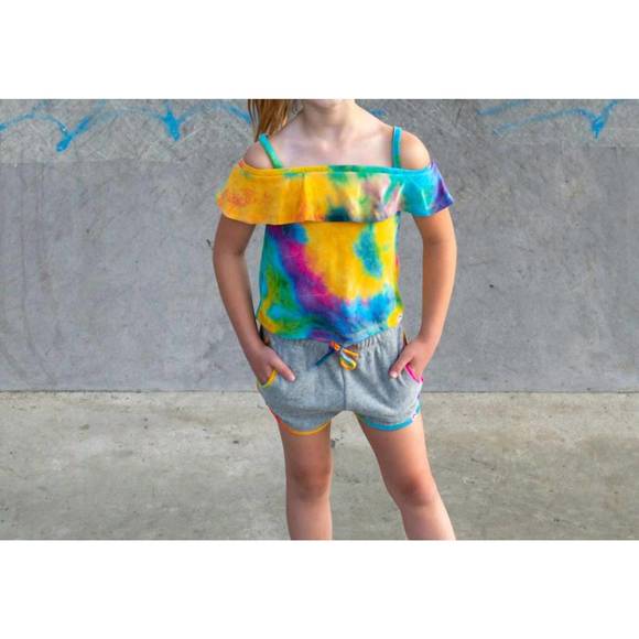 NEW APPAMAN avila tank in happy tie dye - Picture 1 of 2